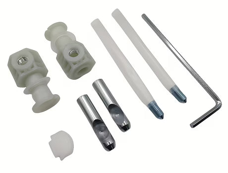 Montažni set skrivenog pričvršćenja pro viseća WC školjka SAT pro čist izgled bez vidljivih montažnih elemenata.