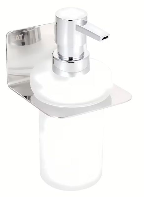 Kromirani dozator sapuna SAT Mood s mat staklom i četvrtastim dizajnom