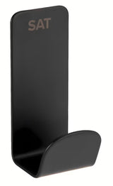 Crni zidni kukica SAT Mood jednostavnog elegantnog dizajna za kupaonicu