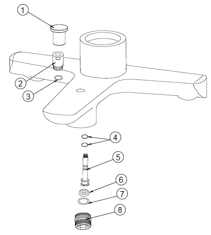 Originalni zamjenski dio SAT Mood pro za održavanje i očuvanje funkcionalnosti kupaonske opreme.