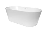 Volně stojící akrylátová vana SAT Mood 170x80 cm s možností instalace ke stěně i do prostoru