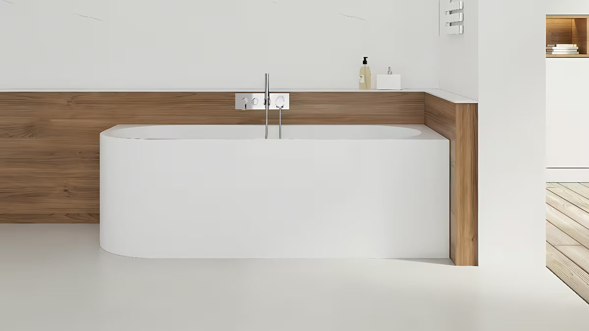 Samostojeći  kutna kada SAT Mood u desnoj izvedbi od akrila 170x70 cm.