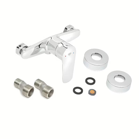 Kromirana jednoručna baterija miješalica za tuš SAT Mood pro za zidnu montažu bez tuš seta.