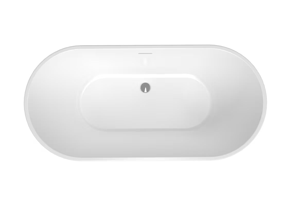 Samostojeći  akrilna kada SAT Mood 170x80 cm s mogućnošću ugradnje za zid i kao samostojeća