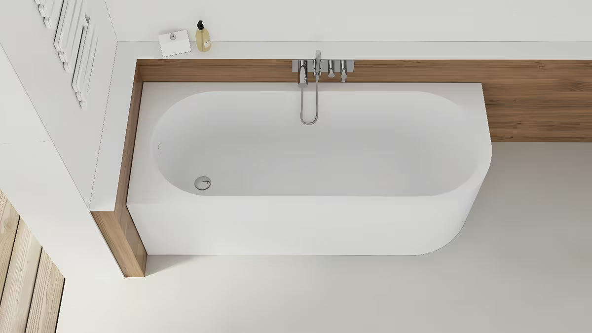 Samostojeći  kutna kada SAT Mood u lijevoj izvedbi 170x70 cm od akrila