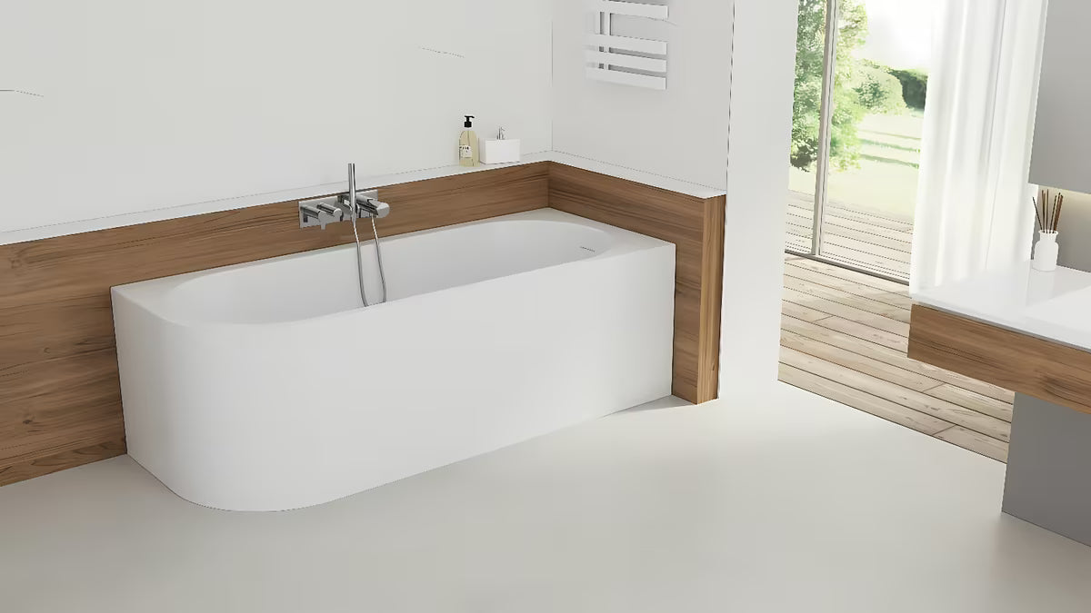 Samostojeći  kutna kada SAT Mood u desnoj izvedbi od akrila 170x70 cm.