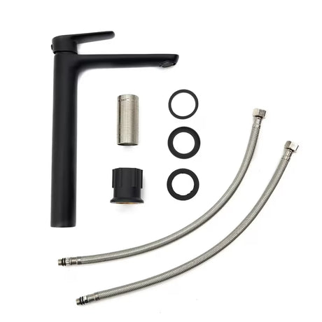 Visoka miješalica za Umivaonik SAT Mood u mat crnoj boji s ručicom