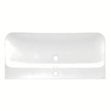 Namještajni keramički umivaonik SAT Fusion 100,6x46,3 cm u mat bijeloj boji s otvorom pro slavinu u sredini.