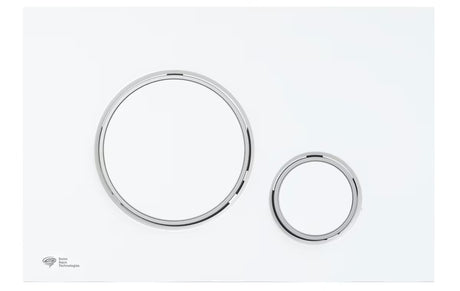 Tipka za ispiranje tipka za aktiviranje SAT u mat bijeloj izvedbi pro podžbukni moduli SAT.