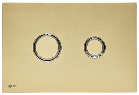 Mat zlatni tipka za aktiviranje SAT od nehrđajućeg čelika s PVD površinom i Anti-fingerprint obradom za pro instalacijske sustave.
