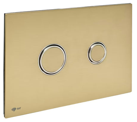 Mat zlatni tipka za aktiviranje SAT od nehrđajućeg čelika s PVD površinom i Anti-fingerprint obradom za pro instalacijske sustave.