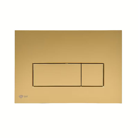 Mat zlatne tipka za aktiviranje SAT Gold pro za instalacijski sustav s dvokoličinskim mehaničkim ispiranjem.