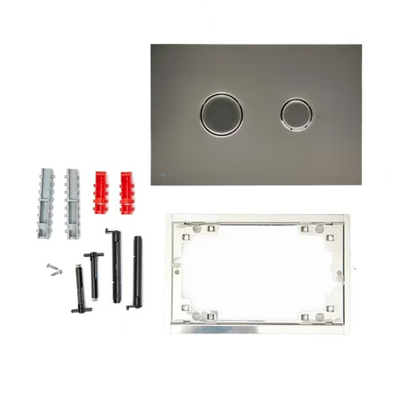 Tipka za Aktiviranje SAT u izvedbi gun metal mat od inoxa s PVD površinom i Anti-fingerprint obradom.