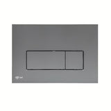 Mat plastične tipka za aktiviranje SAT u boji gun metal pro za instalacijske sustave i WC školjke vodokotliće pro za ugradnju u zid.