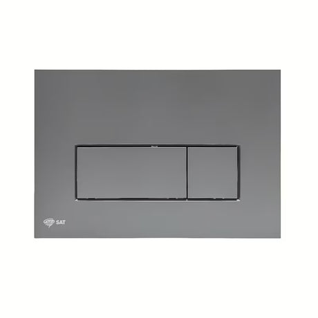 Mat plastične tipka za aktiviranje SAT u boji gun metal pro za instalacijske sustave i WC školjke vodokotliće pro za ugradnju u zid.