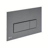 Mat plastične tipka za aktiviranje SAT u boji gun metal pro za instalacijske sustave i WC školjke vodokotliće pro za ugradnju u zid.