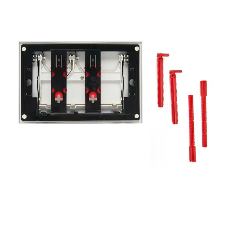 Mat plastične tipka za aktiviranje SAT u boji gun metal pro za instalacijske sustave i WC školjke vodokotliće pro za ugradnju u zid.