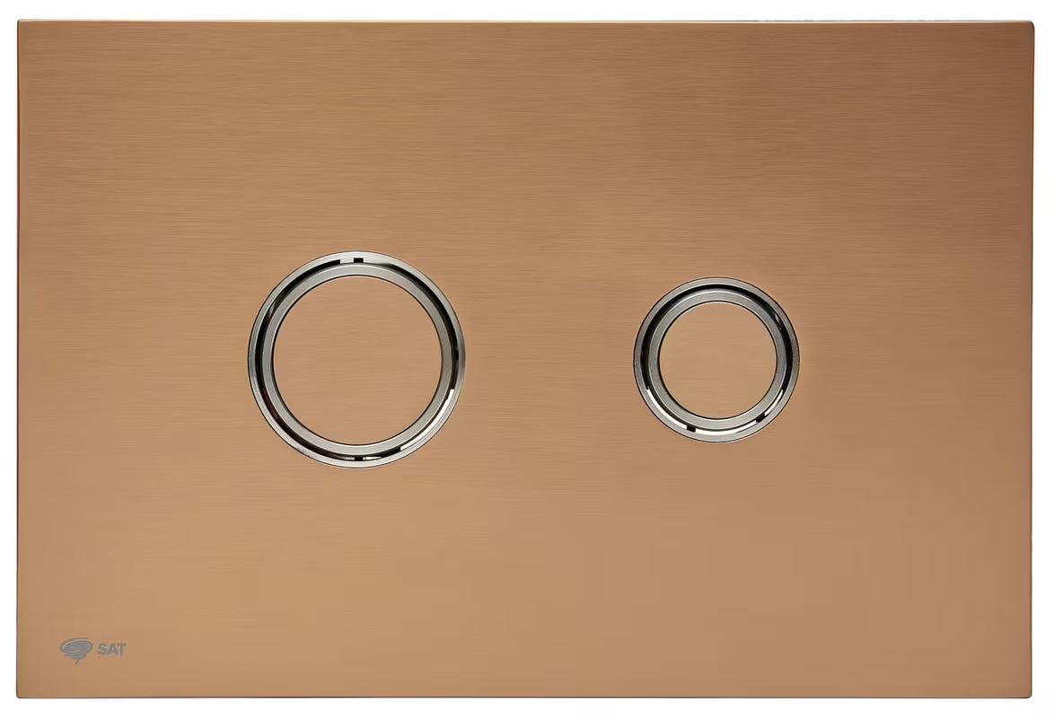 Tipka za Aktiviranje SAT u mat ružičasto-zlatnoj izvedbi s površinom Anti-fingerprint pro za instalacijske sustave