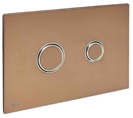 Tipka za Aktiviranje SAT u mat ružičasto-zlatnoj izvedbi s površinom Anti-fingerprint pro za instalacijske sustave