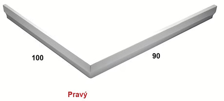 Desna bijela akrilna obloga za tuš kadu SAT