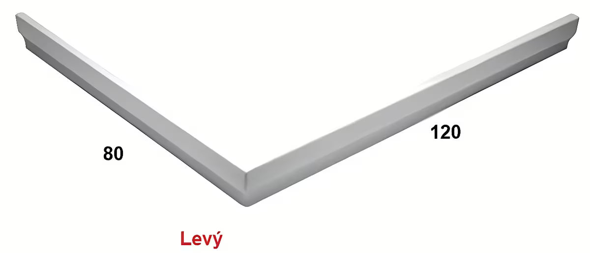 Bijela obloga za tuš kadu SAT pro za uredan završetak tuš prostora