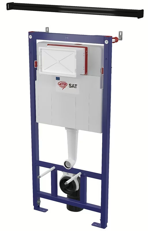 Podžbukni vodokotlić za WC SAT u plavoj izvedbi pro za ugradnju ispred zida ili u knauf.