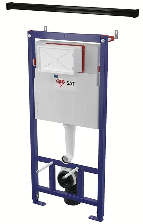 Podžbukni vodokotlić za WC SAT u plavoj izvedbi pro za ugradnju ispred zida ili u knauf.