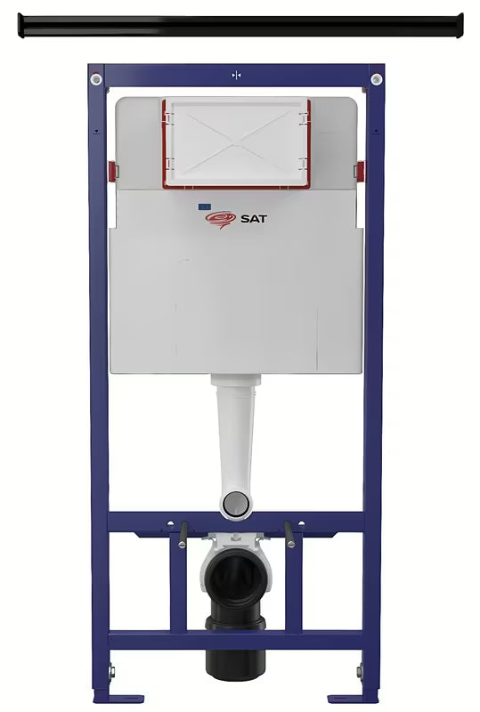 Podžbukni vodokotlić za WC SAT u plavoj izvedbi pro za ugradnju ispred zida ili u knauf.