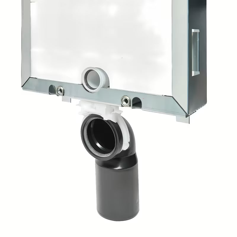 Plava podžbukni vodokotlić SAT pro viseća WC školjka s pocinčanim okvirom i dozatorom za WC školjke tablete.