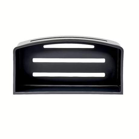 Kupaonska polica SAT od nehrđajućeg čelika u mat crnoj boji s uklonjivim crnim plastičnim umetkom