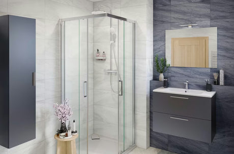 Kromirana kupaonska polica SAT Chrome od masivnog mesinga s logotipom SAT