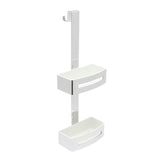 Dvostruka tuš polica SAT Chrome u krom izvedbi s montažom bez bušenja