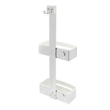 Dvostruka tuš polica SAT Chrome u krom izvedbi s montažom bez bušenja