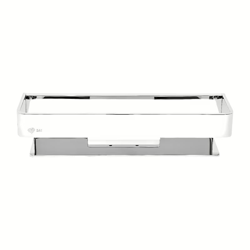 Kromirana zidna polica SAT Chrome od masivnog mesinga za tuševi i kupaonicu