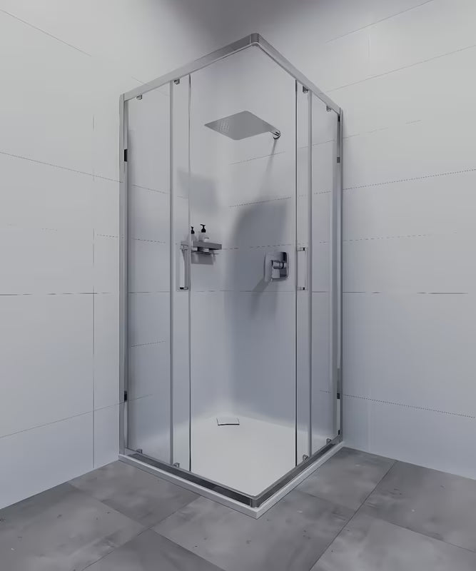 Kromirana zidna polica SAT Chrome od masivnog mesinga za tuševi i kupaonicu