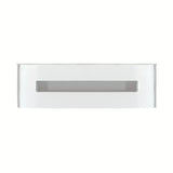 Inox tuš polica SAT u krom izvedbi s uklonjivim bijelim plastičnim umetkom