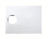 Bijeli polistirenski nosač SAT pro za tuš kadu od izdržljivog HDPS pro za stabilnu i brzu montažu.