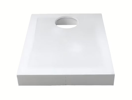 Bijeli polistirenski nosač SAT pro za tuš kadu od izdržljivog tvrdog polistirena HDPS.