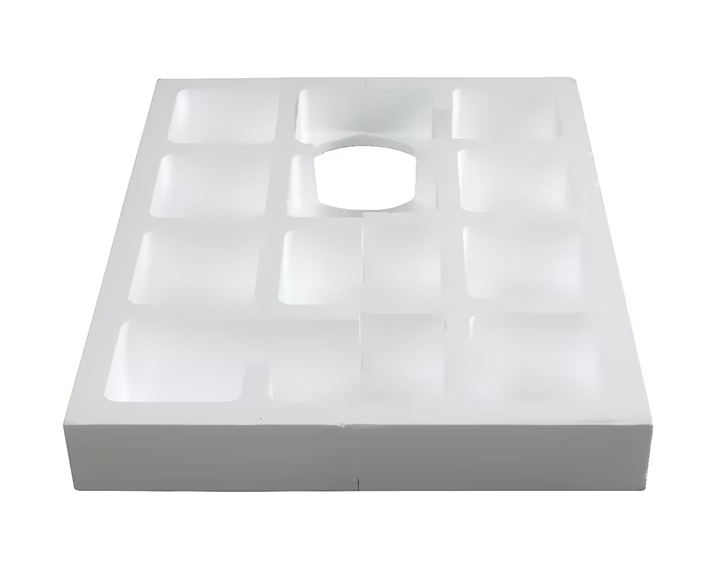 Bijeli polistirenski nosač SAT pro za tuš kadu od izdržljivog tvrdog polistirena HDPS.