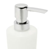 Zaobljeni kromirani dozator sapuna SAT Project s plastičnom posudom