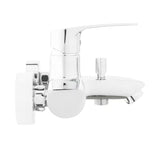 Kromirana zidna jednoručna baterija miješalica za kadu SAT Project s razmakom 150 mm