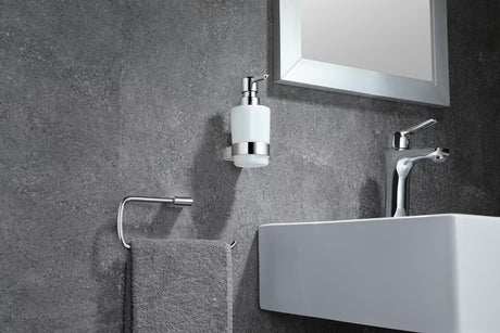 Zidni držač ručnika SAT Project u krom izvedbi od kromiranog aluminija