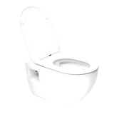 Viseća WC Školjka SAT Project u sjajnoj bijeloj boji s wc daskom soft Close i otvorenim ispiranjem