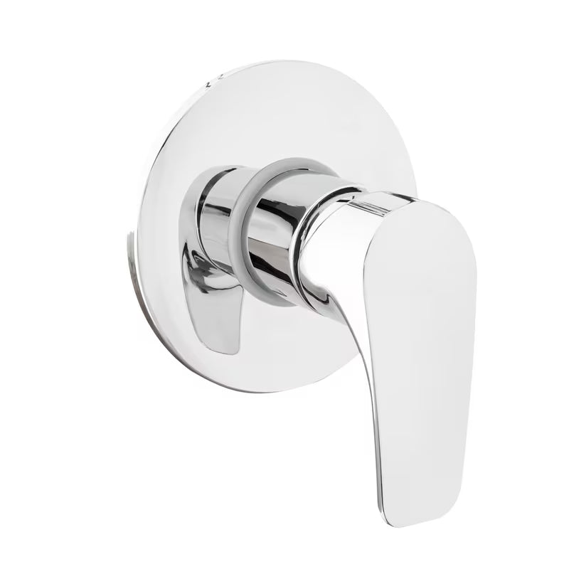 Podžbukna jednoručna baterija miješalica za tuš SAT Project u sjajnoj krom izvedbi.