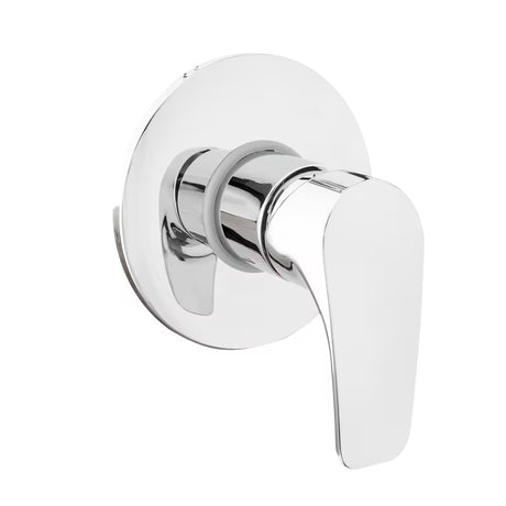 Podžbukna jednoručna baterija miješalica za tuš SAT Project u sjajnoj krom izvedbi.