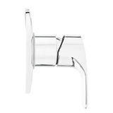 Podžbukna jednoručna baterija miješalica za tuš SAT Project u sjajnoj krom izvedbi.