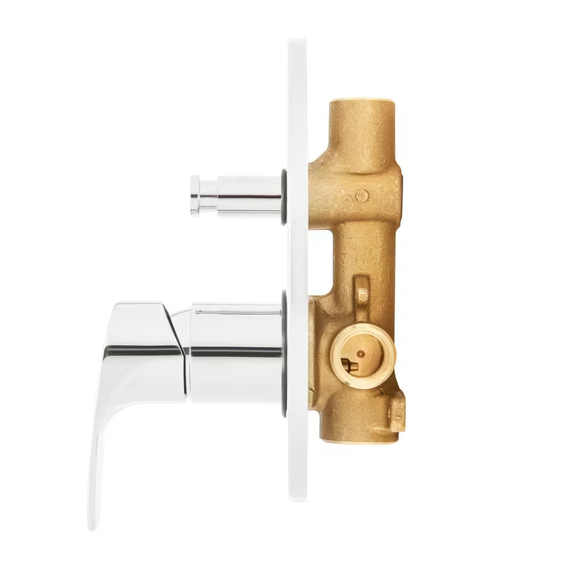 Podžbukna tuš i miješalica za kadu SAT Project u krom izvedbi s ručicom