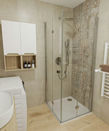 Podžbukna tuš i miješalica za kadu SAT Project u krom izvedbi s ručicom