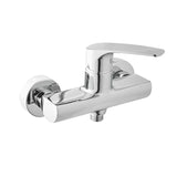 Jednoručna Baterija zidna miješalica za tuš SAT Project u krom izvedbi bez tuš seta.