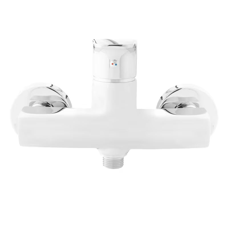 Jednoručna Baterija zidna miješalica za tuš SAT Project u krom izvedbi bez tuš seta.